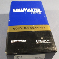 SealMaster Gold Line Bearings NP12 2Bolt Pillow Block Bearing 3/4inch Bore