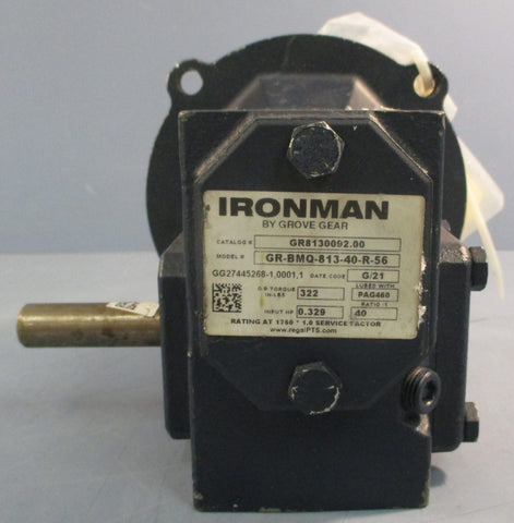 Grove Gear GR8130092.00 Gear Reducer GRBMQ81340R56 40:1 5/8" Shaft Dia