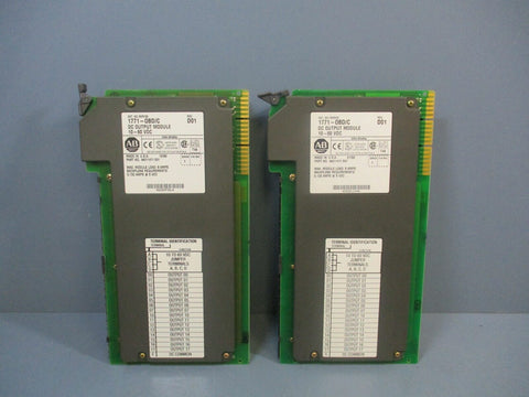 Allen-Bradley 1771-OBD/C Rev. D01 Ser. C DC Output Module 10-60VDC Lot of 2