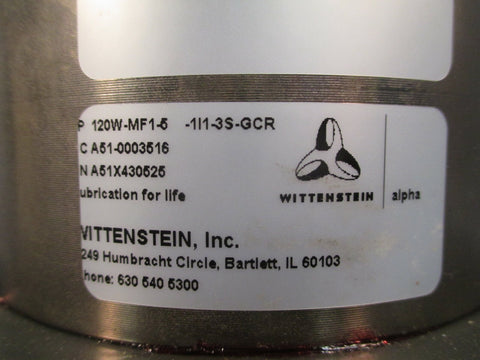 Wittenstein Alpha Gearbox LP120WMF151113SGCR