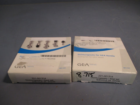 LOT OF 2 GEA GROUP SEAL KIT 221001314