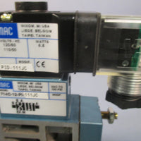 MAC Valves, Inc Solenoid Valve 4Way 110/120 Vac 714C12PI111JC w/PID111JC