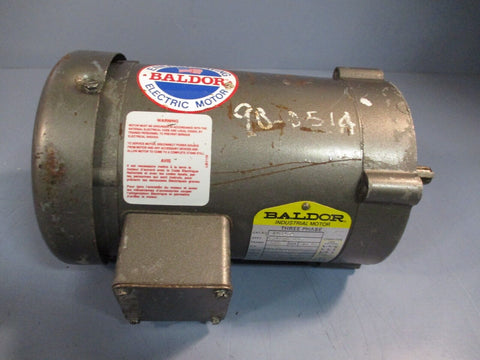 BALDOR 1/4 HP INDUSTRIAL MOTOR 1725 RPM 230/460 V FRAME 56C KM3454