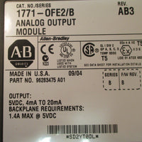 Allen Bradley 1771OFE2/B Rev. AB3 Analog Output Module Series B Used