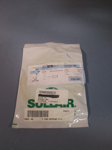 Sullair Air Compressors O-Ring, Neoprene 17 X 3/16" For 826202-386