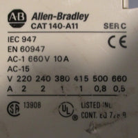 Allen Bradley 140MN0063 Ser C Motor Protector 100A09NZ*3 Contactor Lot of 8
