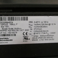 Control Techniques Unimotor HD Servo Motor w/Brake 3000 RPM 115EDC306BAECA