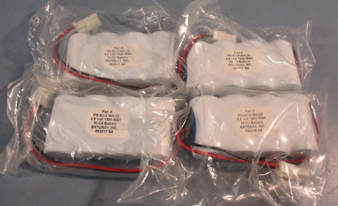 Lot of (4) Ni-Cd Battery PS-SC/4 WH-20 4.8V 1500 MAH Lithonia Emergency Lights