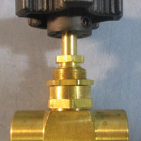 MSC Industrial Supply 62229307 Brass Needle Valve 1/4" Straight Max Lot of 2