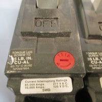 Lot of (3) GE General Electric Circuit Breaker 20A 1P 277V THED113020