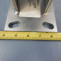 New Albion Alathane 8 X 2" Wheel Non Swivel Fixed Position Poly Cast Iron Silver