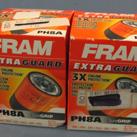 Lot of (2) FRAM Extra Guard PH8A, 10K Mile Change Interval Spin-On Oil Filter