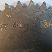 Martin 40 36 Plate Sprocket 17/8" Bore QD Bushing NOS