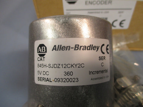 ALLEN BRADLEY OPTICAL INCREMENTAL ENCODER SERIES C 845HSJDZ12CKY2C