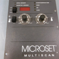 Used Microset Multiscan 420651 102168F Temperature Control Microset Multiscan