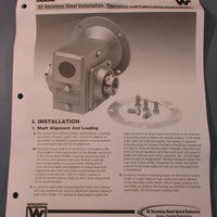Winsmith E20MDDA31100C1 Angled Speed Reducer Stainless Steel 15:1