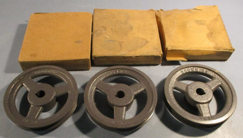 Browning AK54x5/8 VBelt Sheave Pulley Single Groove 5/8" Bore 5.25" OD Lot of 3