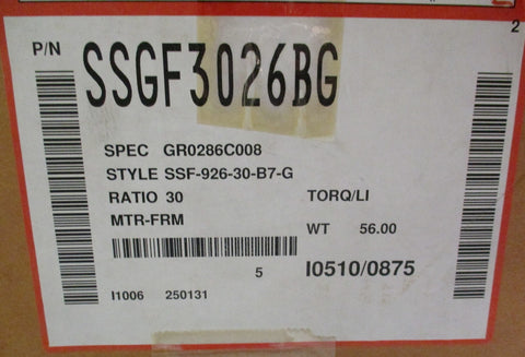 Baldor F92630B7G Gearbox Single Reduction C face Flanged Quilled Standard