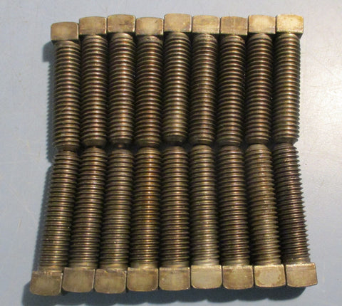 Square Head Screws 2 3/8" Length 1/2" Thread Diameter 1/2" Head size Lot of 18