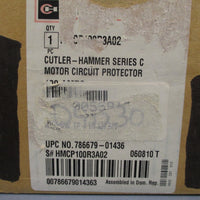 CUTLERHAMMER MOTOR CIRCUIT PROTECTOR 600 VAC, 350 VDC 3 POLE SER C HMCP100R3A02