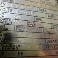 General Electric 5KS184ATE305A Inverter Duty Motor 2HP 1175RPM 11/8" Shaft Dia