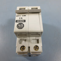 Allen Bradley 1492CB2 2 Amp 2 Pole 480V Vac Circuit Breaker H020