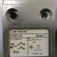 Eaton Cutler Hammer E47BCC05 Ser A1 Compact Limit Switch, 5A, 125/250VAC