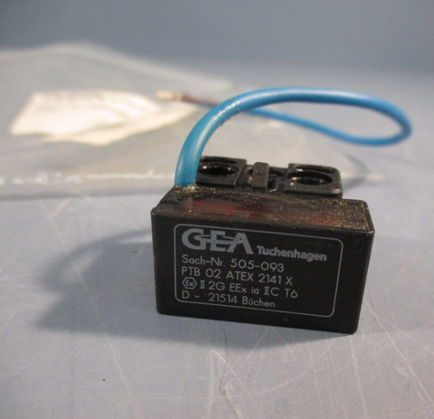 GEA TUCHENHAGEN 505-093 INDUCTIVE PROXIMITY SENSOR PTB 02 ATEX 2141 X