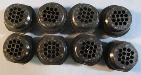 (Lot of 8) AMP 206043-3 Circular 14-Pin Receptacle