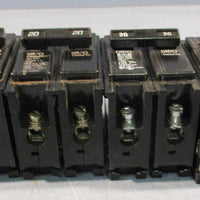 Siemens ITE Q220 Circuit Breaker 20 Amp 240 Volt 2 Pole Plug In 10K Lot of 4