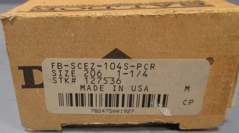 Dodge Baldor Ez-Kleen Flange Bearing FB-SCEZ-104S-PCR 1-1/4" Bore NIB