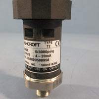 Ashcroft G2 Pressure Transducer 03000 PSI, 420mA, Type 12 UPC: 783029588956