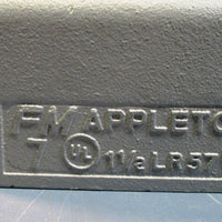 Appleton LR57 Side L Ported 1-1/2" Conduit Body FM7 NWOB
