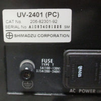 Shimadzu UV2401PC UVVIS Recording Spectrophotometer 2068230192