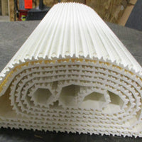 Intralox Series 1600 Open Hinge Flat Top Conveyor Belt White 42" W x 14.9250' L