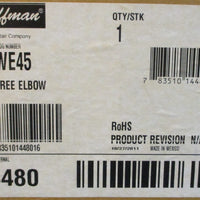 Hoffman F66WE45 45 Degree FeedThrough Elbow 14480 6" H x 6" W