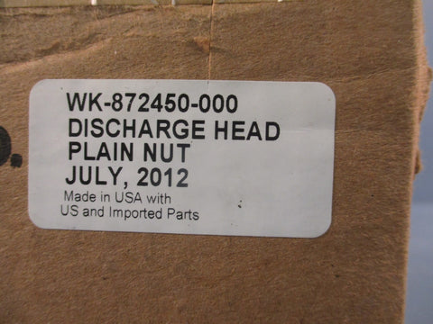 Kidde-Fenwal WK-872450-000 (Discharge Head, Plain Nut)