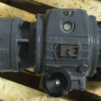 Shimpo Ringcone RA4073M1.5 Gearbox w/ Baldor VWDM3558T Motor 13/4" Shaft Dia