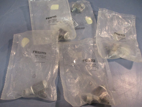 Lot of (5) FESTO GRLA1/4PK6B One Way Flow Control Valve 151174