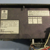 Uticor 150-115N2L16EX Rev B PMD 150 Programmable Message Display 115VAC
