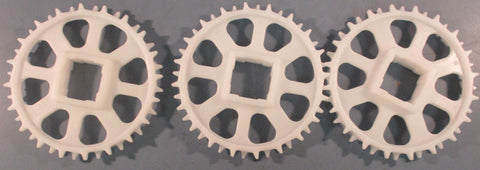 Intralox S2400 Square Bore Sprocket 6.4" PD 20T White 11/2" Bore Lot Of 3