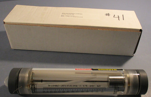 King Instrument Company 7205017131W Flowmeter Acrylic Rotameter