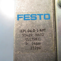 Festo Manifold Valve Station ISO SIZE1 w/ 6 Valves NEW