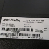 AllenBradley ControlLogix 16 Point D/I Module Series A 1756IB16ISOE