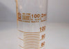 Lot 6 Silberbrand 42038 Eterna 100 ml: 2 ml Borosilicate 3.3 Graduated Cylinder