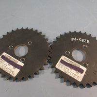 Lot of (2) Martin 40A32 Roller Chain Sprocket #40 32 Teeth, Single Row