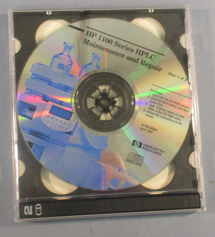Hewlett Packard HP 0110060002 1100 Series HPLC Maintenance & Repair Disc 1 & 2