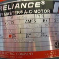 Reliance Electric P56H0306NUT Duty Master AC Motor 1/3HP 3PH 1140RPM 5/8" Shaft