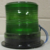North American Signal Company LEDFLRV350P-ACG LED Warning Light Green 85-250V