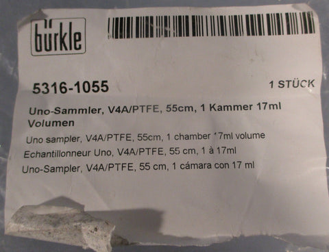 Burkle 5316-1055 Uno Sampler Target Point Collector Single Chamber 583mm Total L